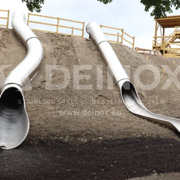 Stainless steel playground tunnel