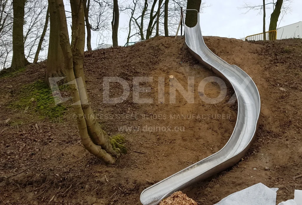 Steel slides for children and adults