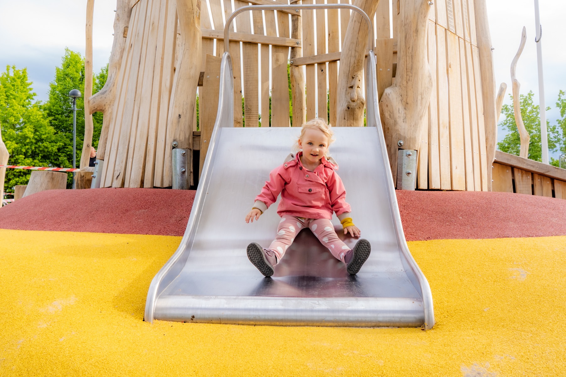 open slide, tower slide, playground slide, steel slides, zjeżdżalnia stalowa