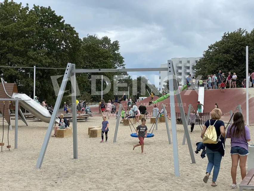 Zjeżdżalnie dla dzieci na plac zabaw DEINOX