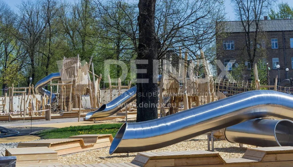 Stainless steel crawling tunnel for playground