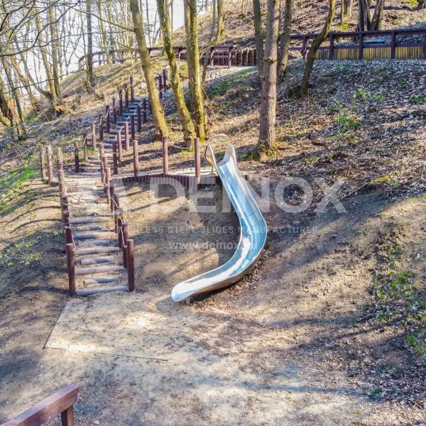 Slide on hill