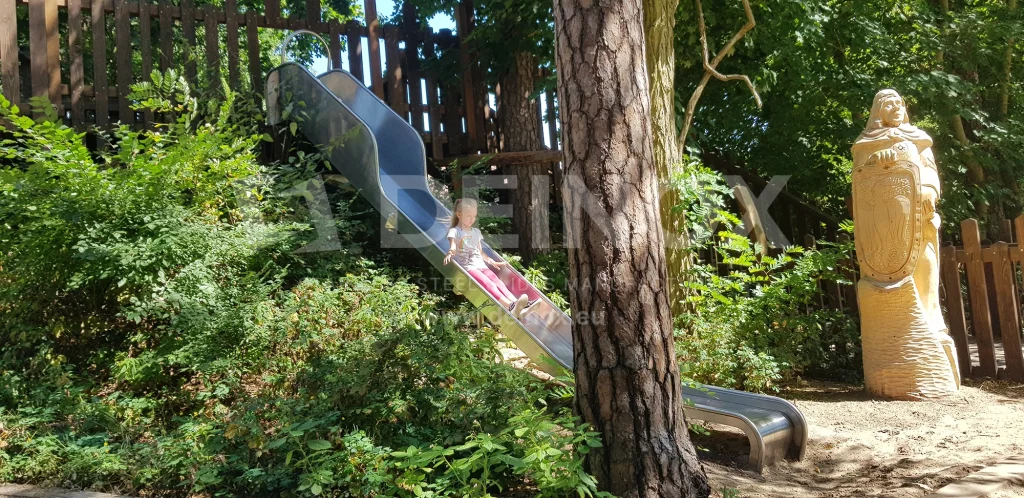straight side slide on a slope